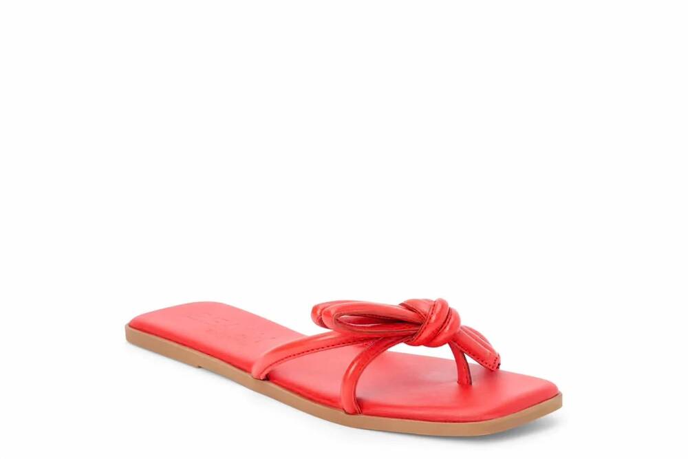 NEW BEACH BY MATISSE women's ruthie slide sandal in red